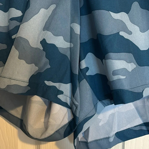 Kanu NWT women’s blue camo unlined swim/beach shorts size 12 - Picture 5 of 9